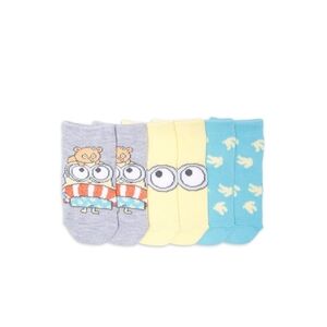 Minions Toddler Ankle Socks, 3-Pack, Size 2T-3T